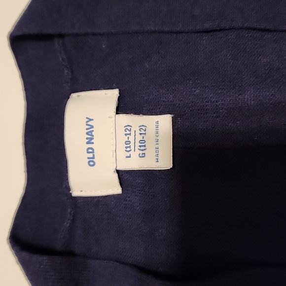 Old Navy Girl's Black Open Front Cardigan - Picture 6 of 9